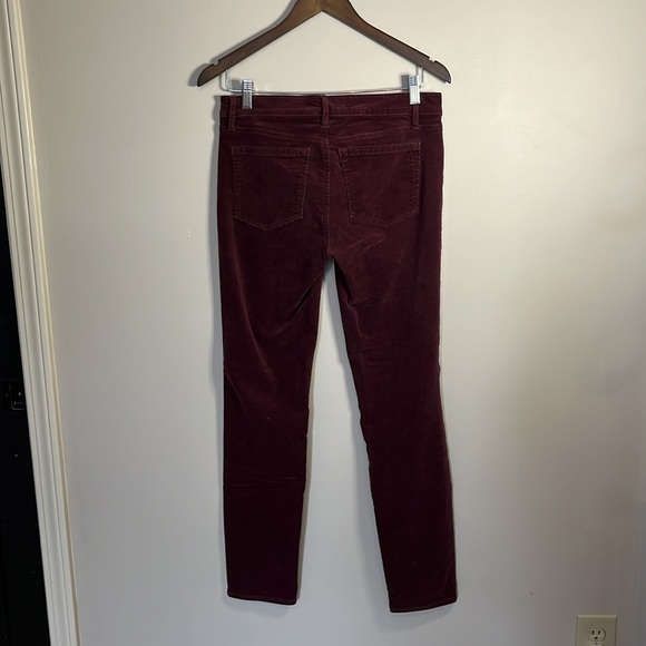 Ann Taylor LOFT Maroon Modern Skinny Corduroy Pants Fall Winter size 27 4 - Picture 2 of 6
